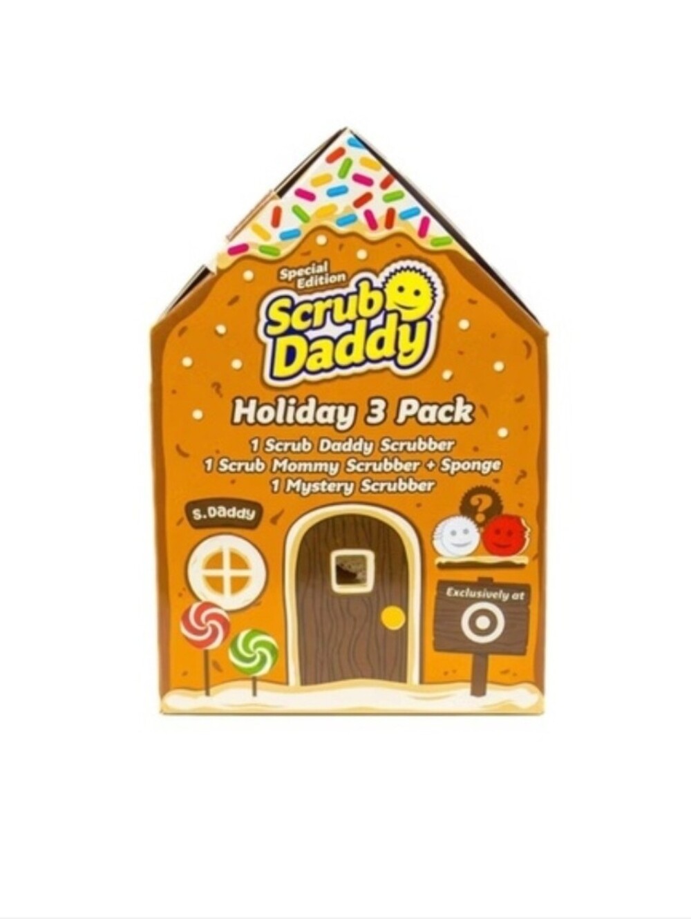 Scrub Daddy Holiday 3 Pack - Orange Gingerbread Box - Picture 2 of 3